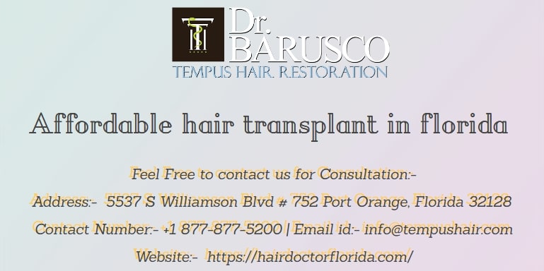 Affordable hair transplant in Florida